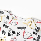Лонгслив детский "HEY woof", цвет молочный, рост 86 см - фото 24292715