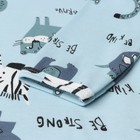 Лонгслив детский "Be strong", цвет голубой, рост 62 см - фото 22764442