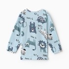 Лонгслив детский "Be strong", цвет голубой, рост 62 см - фото 22764443