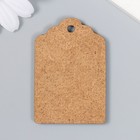 Бирка "Ручная работа. Веточки" чёрная 4х6 см (комплект 10 шт) - фото 24442233