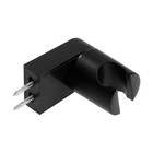 Держатель для душевой лейки ZEIN Z91, регулируемый, пластик, черный - фото 23503904