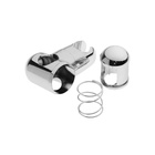 Держатель лейки для душевой стойки ZEIN Z92, пружинный, пластик, хром - Фото 9