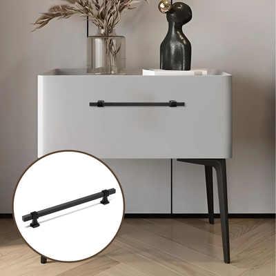 Ручка-скоба CAPPIO RSC105, алюминий, м/о 192 мм, цвет черный