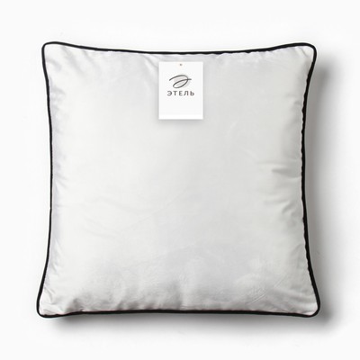 Наволочка декоративная Этель «Кант», 45х45, цвет белый, велюр (100% пэ)