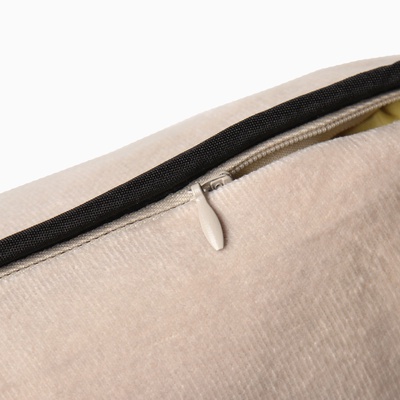 Наволочка декоративная Этель «Кант», 45х45, цвет бежевый, велюр (100% пэ)