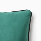 Наволочка декоративная Этель «Кант», 45х45, цвет изумрудный, велюр (100% пэ) - Фото 2
