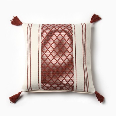 Наволочка декоративная «Этель. Сканди», 45×45 см, бордовая