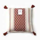 Наволочка декоративная «Этель. Сканди», 45×45 см, бордовая - Фото 4