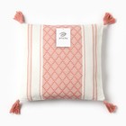 Наволочка декоративная с кисточками «Этель. Сканди», 45×45 см, розовая - Фото 4