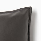Чехол на подушку «Этель», кожзаменитель, 45×45 см, чёрный - Фото 3
