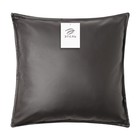 Чехол на подушку «Этель», кожзаменитель, 45×45 см, чёрный - Фото 5