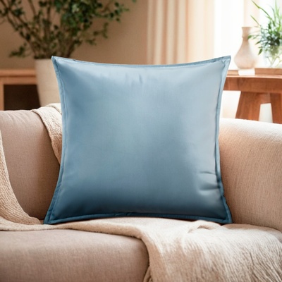 Наволочка декоративная «Этель» кожзам 45×45 см, металлик