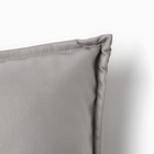 Наволочка декоративная «Этель» кожзам 45×45 см, серый - Фото 3