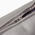 Наволочка декоративная «Этель» кожзам 45×45 см, серый - Фото 4