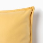 Наволочка декоративная "Этель" кожзам 45*45 см, желтый - Фото 2