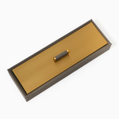 Шкатулка для украшений «Изыск», экокожа, 30.4×10.4 см