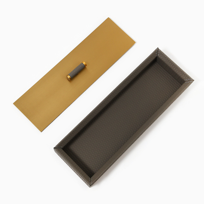 Шкатулка для украшений «Изыск», экокожа, 30.4×10.4 см
