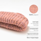 Шапка женская MINAKU овер one size 52-58 розовый - Фото 2