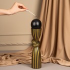 Подсвечник для одной свечи «Узел», цвет черно-золотой 29,5 х 7,5 х 7,5 см - Фото 12