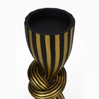 Подсвечник для одной свечи «Узел», цвет черно-золотой 29,5 х 7,5 х 7,5 см - Фото 5
