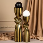 Подсвечник для одной свечи «Узел», цвет черно-золотой 29,5 х 7,5 х 7,5 см - Фото 6