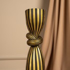 Подсвечник для одной свечи «Узел», цвет черно-золотой 29,5 х 7,5 х 7,5 см - Фото 8
