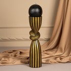 Подсвечник для одной свечи «Узел», цвет черно-золотой 29,5 х 7,5 х 7,5 см - Фото 9