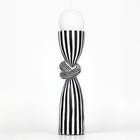 Подсвечник для одной свечи «Узел», цвет бело-черный 39 х 10,5 х 10,5 см - Фото 1