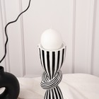 Подсвечник для одной свечи «Узел», цвет бело-черный 39 х 10,5 х 10,5 см - Фото 8