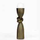 Подсвечник для одной свечи «Узел» цвет черно-золотой 39 х 10,5 х 10,5 см - Фото 1