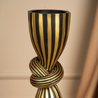 Подсвечник для одной свечи «Узел» цвет черно-золотой 39 х 10,5 х 10,5 см - Фото 6
