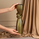 Подсвечник для одной свечи «Узел» цвет черно-золотой 39 х 10,5 х 10,5 см - Фото 8