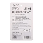 Набор (корректор-лента 5 м × 5 мм + корректор-ручка +ручка шариковая) на блистере, МИКС - Фото 5