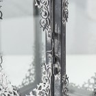 Металлический подсвечник-фонарь на 1 свечу «Цветок и узоры», 13×13×33 см 9724528 - фото 10888232