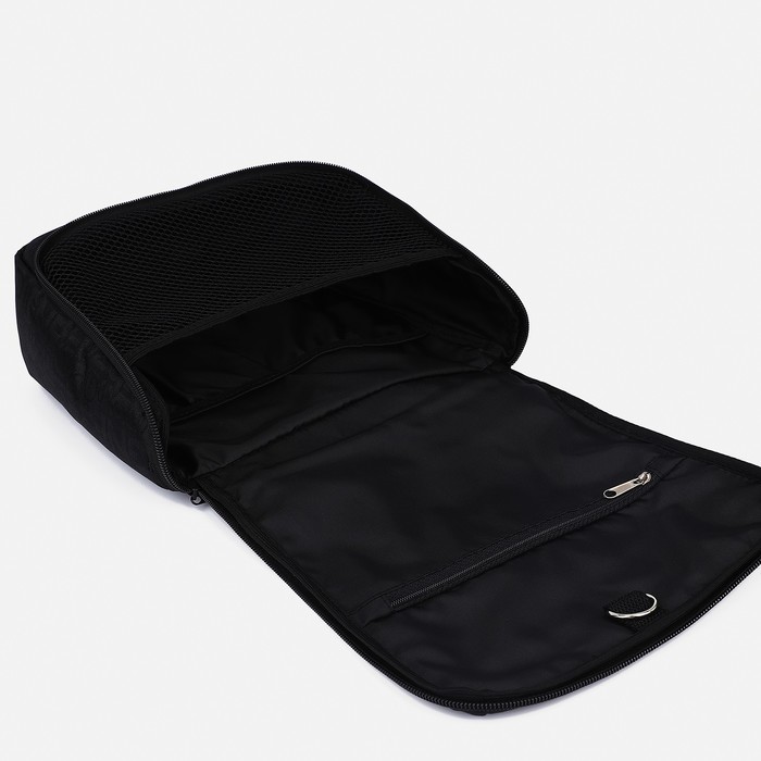 Косметичка-несессер на молнии, цвет чёрный 38295