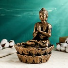Подсвечник "Будда медитирующий" бронза, 24см - Фото 3