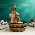 Подсвечник "Будда медитирующий" бронза, 24см - Фото 4