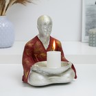 Подсвечник "Будда" с декором, 20см - фото 3380818