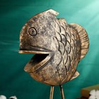 Фигура "Скалярия на подставке" бронза, 36см - фото 22700612