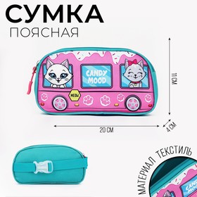 Сумка поясная детская «Котята» 20х11х4см