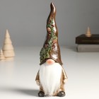 Сувенир полистоун "Дед Мороз в колпаке с еловой веткой и шишками" 9х7,5х25,5 см - фото 319939175