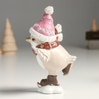 Фигурка полистоун «Птенчик в шапке и шарфике, на коньках», 9.5×7.5×15 см, МИКС 9571923