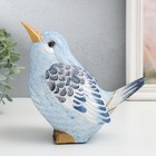 Сувенир полистоун "Птица, голубые снежинки" 18,5х10х17 см - фото 10925690