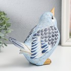 Сувенир полистоун "Птица, голубые снежинки" 18,5х10х17 см - фото 10925693
