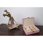 Сувенир полистоун "Малышка с двумя хвостиками" золото с розовым 21х13,5х26 см - Фото 5