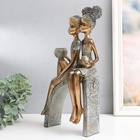 Фигурка полистоун подсвечник на 1 свечу «Дети на горке, с кувшинами», под бронзу, 19.5×10×35 см 9571971