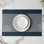 Набор салфеток сервировочных на стол Доляна «Лилли», 4 шт, 45×30 см, цвет серый - фото 4389409