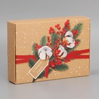 Коробка складная «Посылка», 21 х 15 х 5 см, Новый год - Фото 3