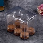 Основа для творчества и декора - клош, набор 6 шт., размер 1 шт. — 3,5 × 7,5 × 3,5 см 9690128 - фото 16448661