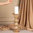 Подсвечник металл «Ярусы» для одной свечи 16 х 16 х 31 см - Фото 11